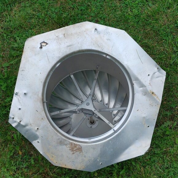 Galvanized Internally Braced Dual-Bearing Wind Turbine Whirlygig Roof Ve… - Picture 3 of 6